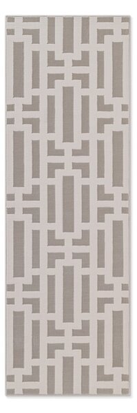Szaro-kremowy chodnik 80x240 cm Perles Onyx – Elle Decoration