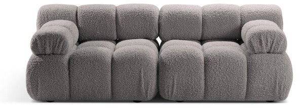 Jasnoszara sofa modułowa z materiału bouclé 188 cm Bellis – Micadoni Home