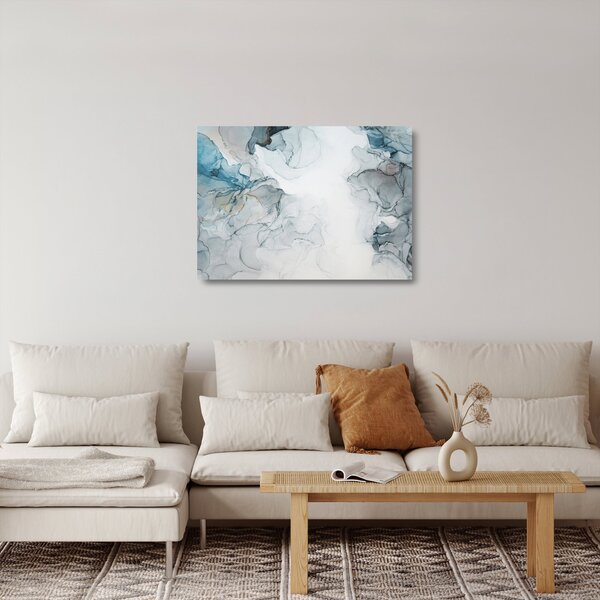 Obraz na szkle - Niebieski marmur (70x50 cm)