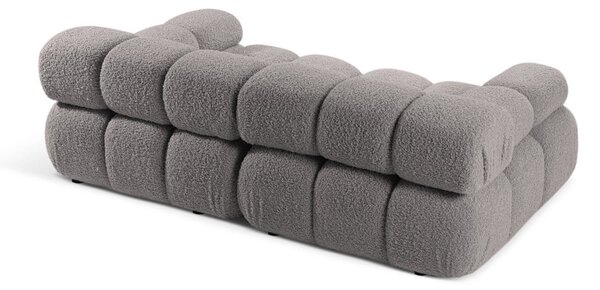 Jasnoszara sofa modułowa z materiału bouclé 188 cm Bellis – Micadoni Home