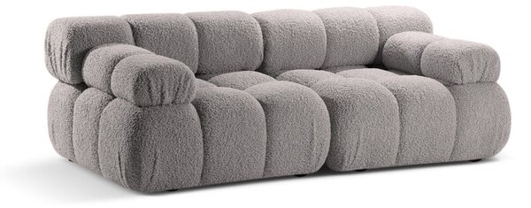 Jasnoszara sofa modułowa z materiału bouclé 188 cm Bellis – Micadoni Home
