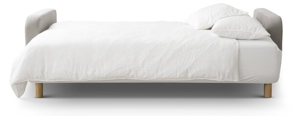 Beżowa rozkładana sofa ze schowkiem 231 cm Elen – Micadoni