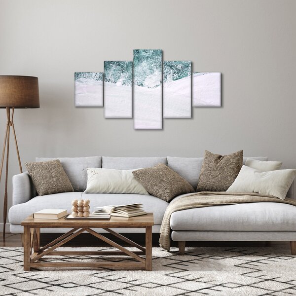 Obraz - Turkusowa abstrakcja (125x70 cm)