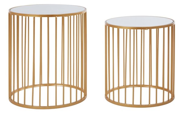 Okrągłe stoliki ze szklanym blatem zestaw 2 szt. ø 45 cm Avantis – Premier Housewares