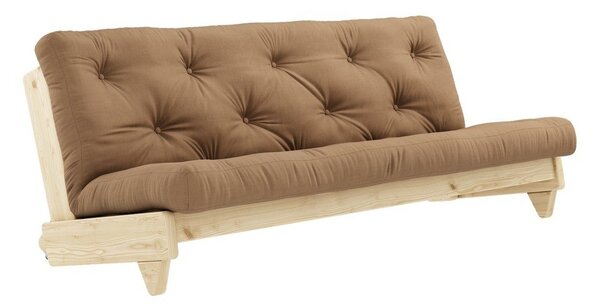 Sofa rozkładana z brązowym pokryciem Karup Design Fresh Natural/Mocca