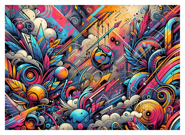 Obraz - Kolorowe graffiti (70x50 cm)