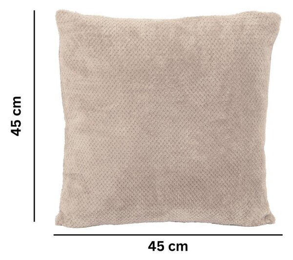 Poduszka dekoracyjna z mikropluszu 45x45 cm Pippa – Tiseco Home Studio