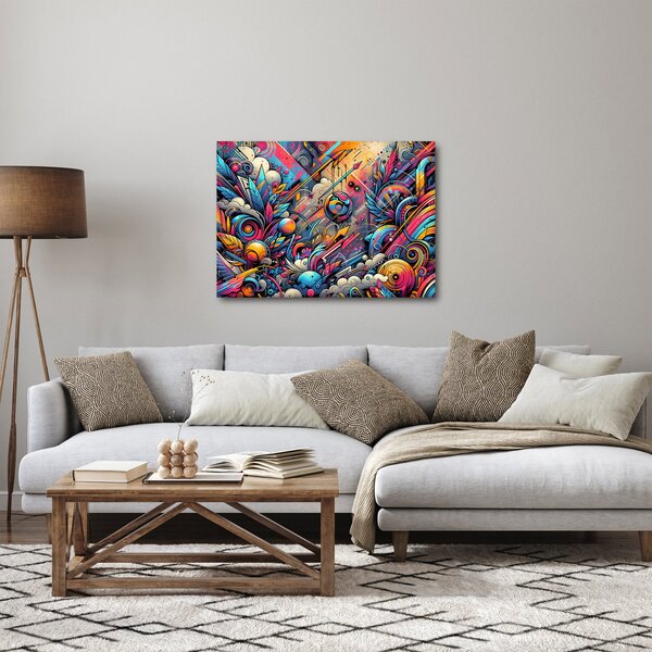 Obraz - Kolorowe graffiti (70x50 cm)