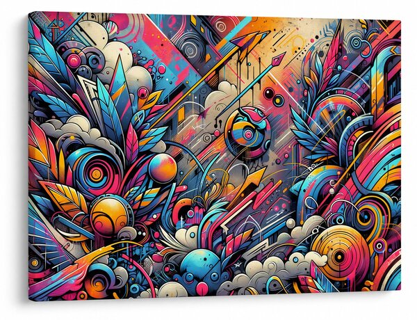 Obraz - Kolorowe graffiti (70x50 cm)