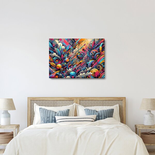 Obraz - Kolorowe graffiti (70x50 cm)