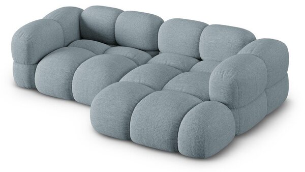 Jasnoniebieski narożnik (prawostronny/z szezlongiem) Loretto – Cosmopolitan Design