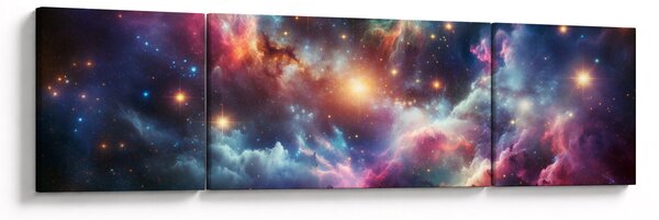 Obraz - Ciemny kosmos (170x50 cm)