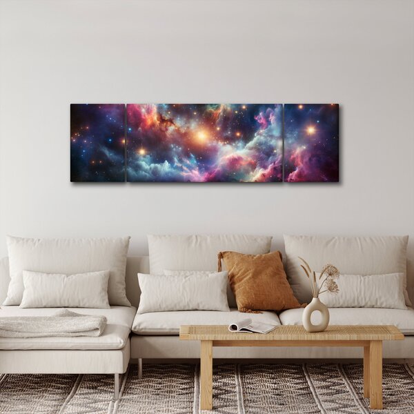 Obraz - Ciemny kosmos (170x50 cm)