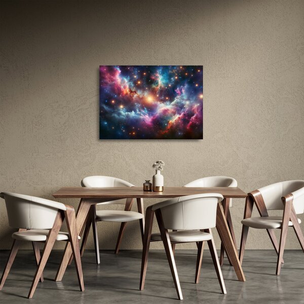 Obraz na szkle - Ciemny kosmos (70x50 cm)