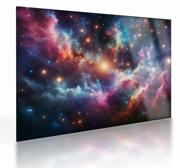 Obraz na szkle - Ciemny kosmos (70x50 cm)