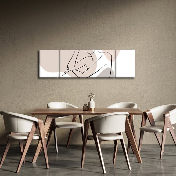 Obraz - Kobieta linia sztuki ciała N⁰1 (170x50 cm)