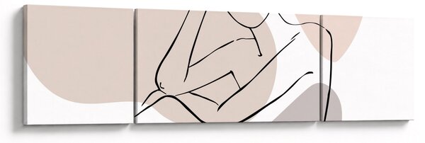 Obraz - Kobieta linia sztuki ciała N⁰1 (170x50 cm)