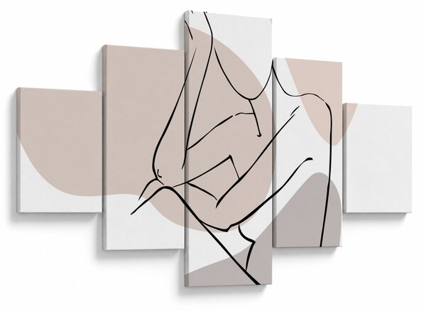 Obraz - Kobieta linia sztuki ciała N⁰1 (125x70 cm)