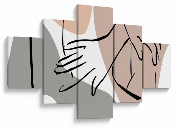 Obraz - Kobieta linia sztuki ciała N⁰2 (125x70 cm)
