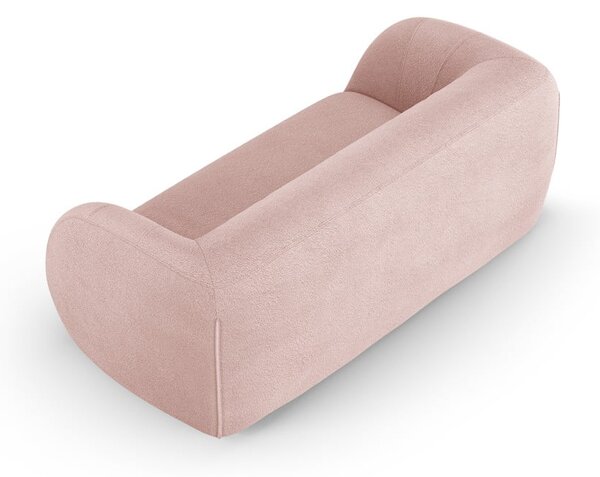 Jasnoróżowa sofa z materiału bouclé 210 cm Essen – Cosmopolitan Design