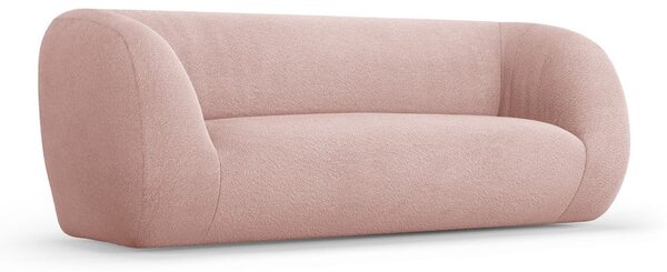 Jasnoróżowa sofa z materiału bouclé 210 cm Essen – Cosmopolitan Design