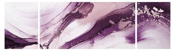 Obraz - Fioletowy płyn artystyczny (170x50 cm)