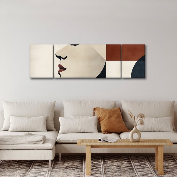 Obraz - Kobieta z profilu (170x50 cm)