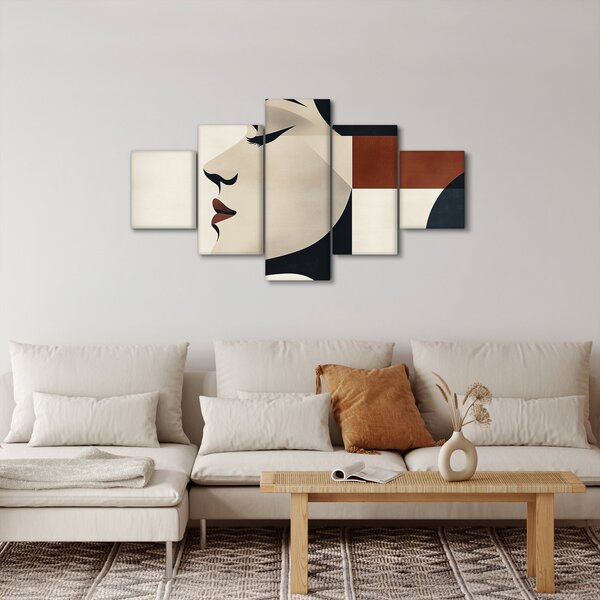 Obraz - Kobieta z profilu (125x70 cm)