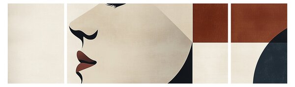 Obraz - Kobieta z profilu (170x50 cm)