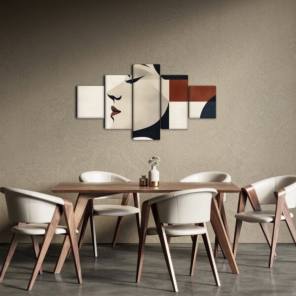 Obraz - Kobieta z profilu (125x70 cm)