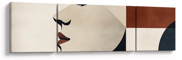 Obraz - Kobieta z profilu (170x50 cm)