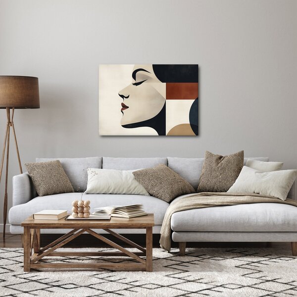 Obraz - Kobieta z profilu (70x50 cm)