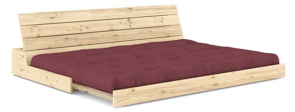 Bordowa rozkładana sofa 196 cm Base – Karup Design