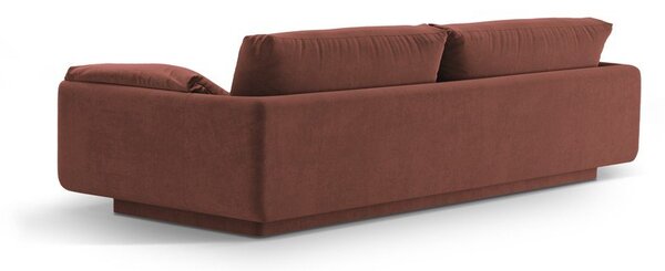 Różowa aksamitna sofa 220 cm Torino – Micadoni