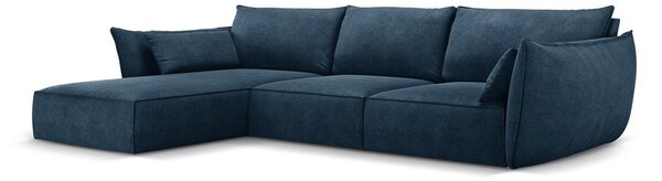 Ciemnoniebieski narożnik (lewostronny) Vanda – Mazzini Sofas