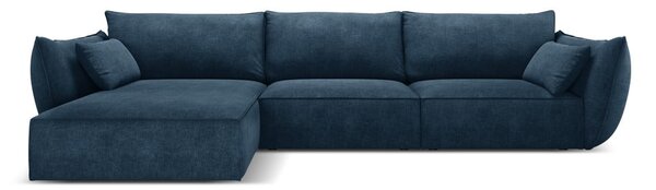 Ciemnoniebieski narożnik (lewostronny) Vanda – Mazzini Sofas