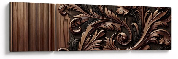 Obraz - Wzór z drewna (170x50 cm)