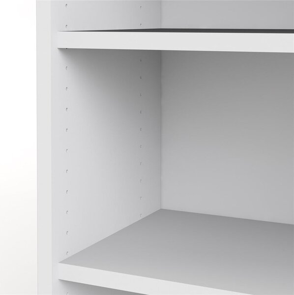 Biały regał modułowy 89x222 cm Prima – Tvilum