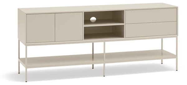 Kremowa szafka pod TV 175x74x45 cm Platt – Teulat