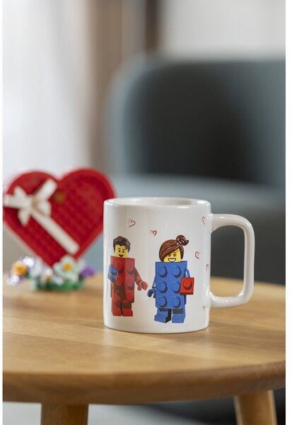 Biały ceramiczny kubek dla dzieci 300 ml Love – LEGO®