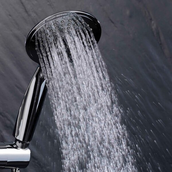 Plastikowy zestaw prysznicowy w kolorze matowego srebra ze słuchawką prysznicową 70 cm Hydro – douceur d'intérieur