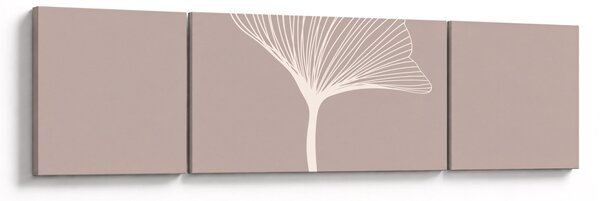 Obraz - Beżowe liście N⁰5 (170x50 cm)