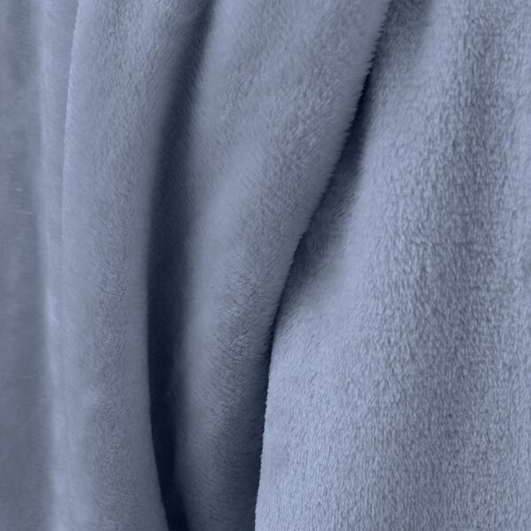Jasnoniebieski koc z mikropluszu 130x170 cm Raschel Velvet – Catherine Lansfield