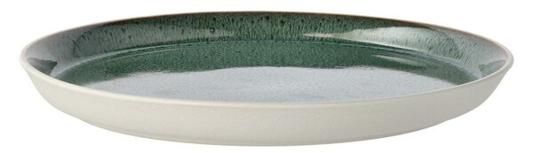 Biało-zielony kamionkowy talerz ø 27 cm Gastro White/Green – Bitz