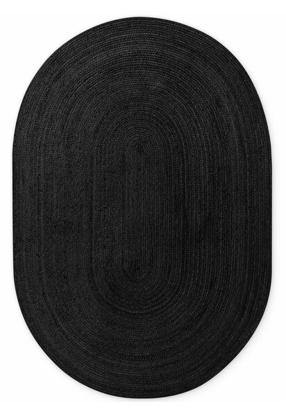 Czarny dywan z juty dwustronny/tkany ręcznie 160x230 cm Braided – Hanse Home