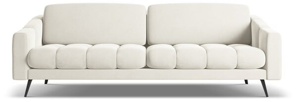 Biała aksamitna sofa 238 cm Nalu – Makamii