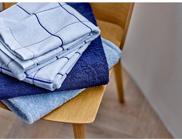 Ciemnoniebieski bawełniany ręcznik frotte 50x100 cm Comfort – Södahl