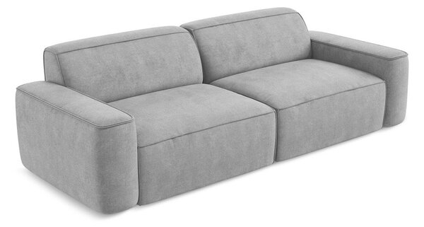 Jasnoszara sofa z tkaniny szenilowej 244 cm Omao – Makamii