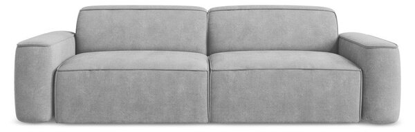 Jasnoszara sofa z tkaniny szenilowej 244 cm Omao – Makamii