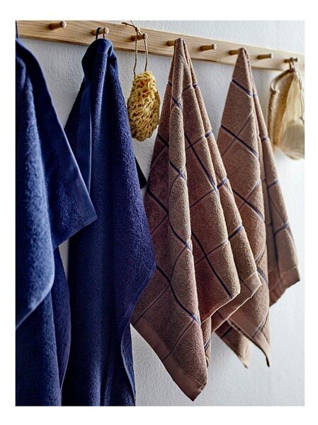 Ciemnoniebieski bawełniany ręcznik frotte 50x100 cm Comfort – Södahl